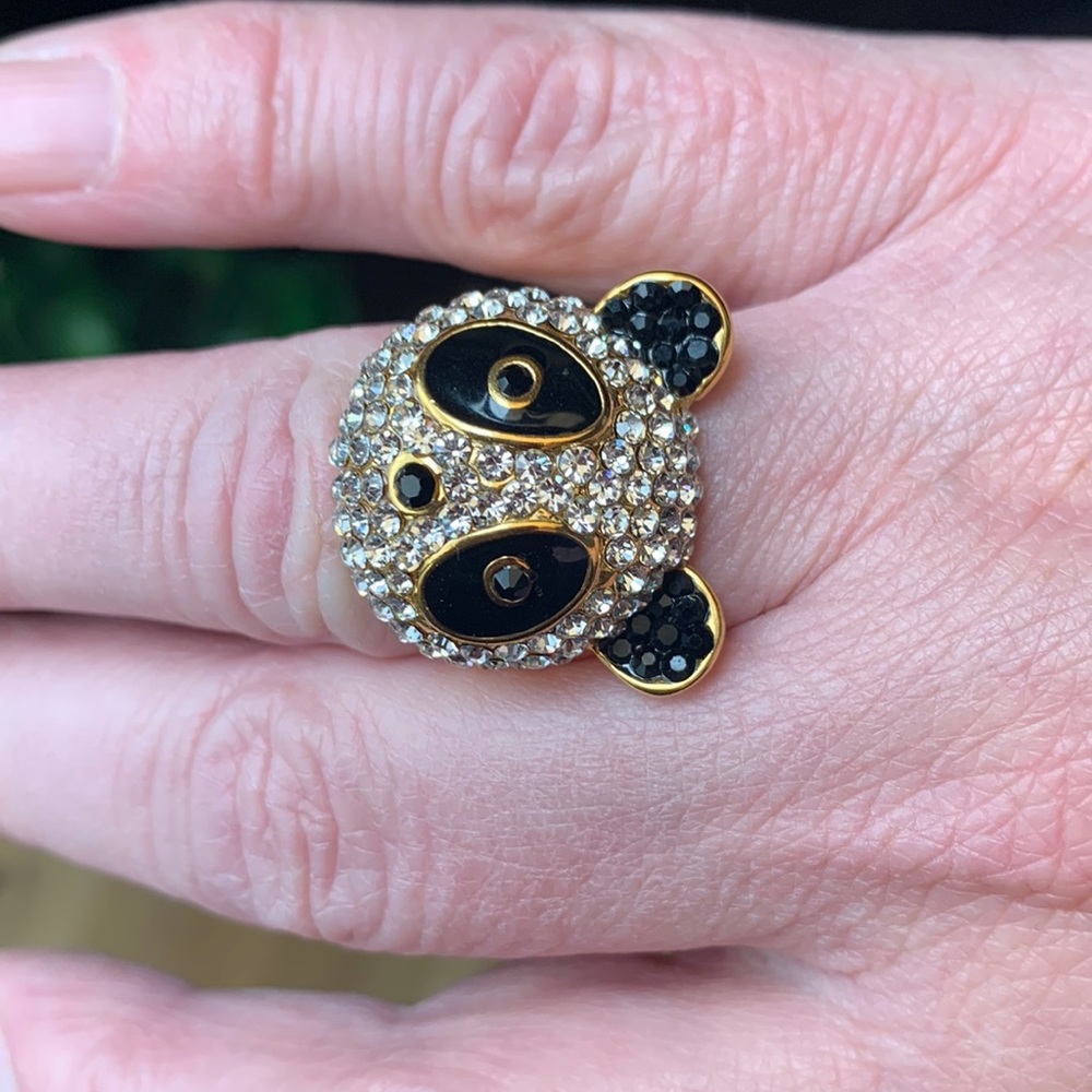 Panda jeweled ring size 9